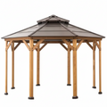 AuraVita Bellagio Octagon Cedar Garden Gazebo