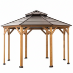 AuraVita Bellagio Octagon Cedar Garden Gazebo