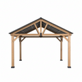 Solterra Verona Gable Cedar Pavilion Gazebo