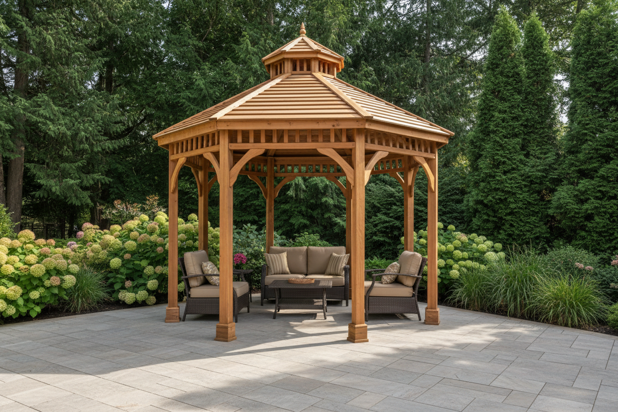 Wooden Backyard Gazebo